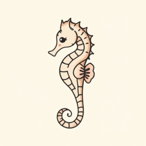 Cute Seahorse Tattoo