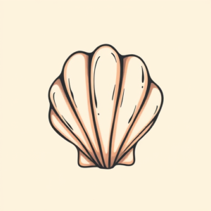 Cute Seashell Tattoo