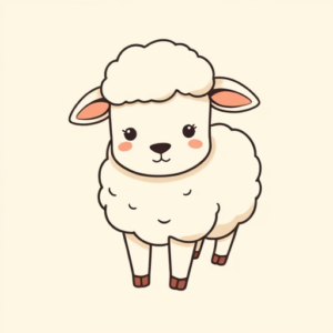 Cute Sheep Tattoo