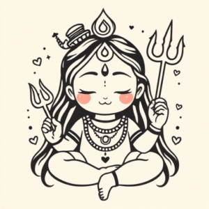 Cute Shiva Tattoo
