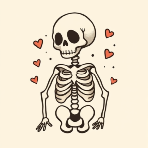 Cute Skeleton Tattoo