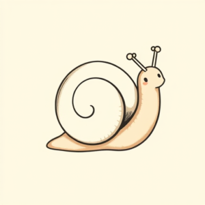Cute Snail Tattoo