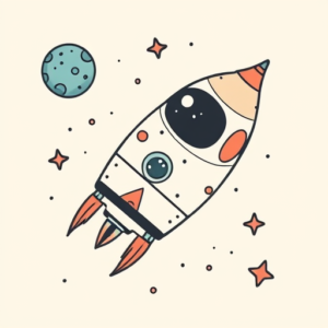 Cute Space Tattoo