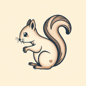 Cute Squirrel Tattoo