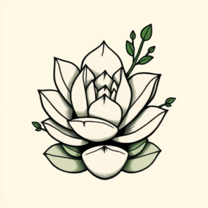 Cute Succulent Tattoo