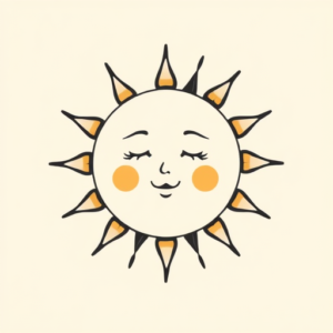 Cute Sun Tattoo