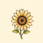 Cute Sunflower Tattoo