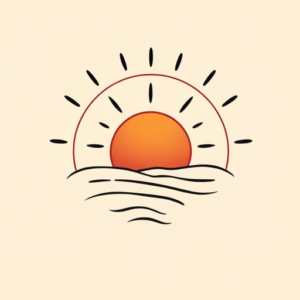 Cute Sunrise Tattoo