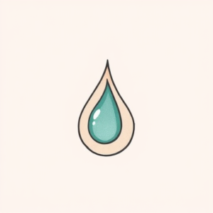 Cute Teardrop Tattoo
