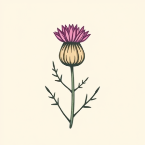 Cute Thistle Tattoo