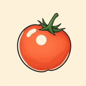 Cute Tomato Tattoo