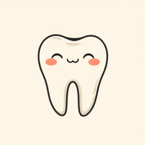 Cute Tooth Tattoo