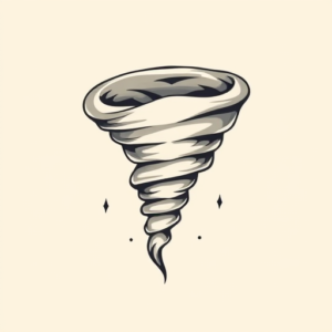 Cute Tornado Tattoo