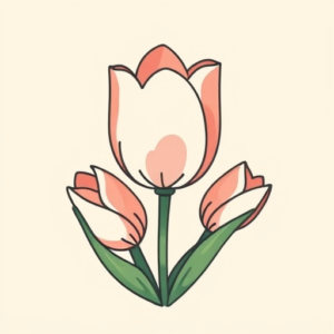 Cute Tulip Tattoo