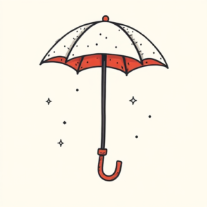 Cute Umbrella Tattoo