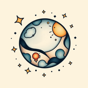 Cute Universe Tattoo