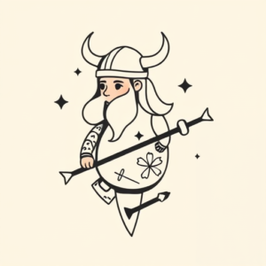 Cute Viking Tattoo