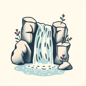 Cute Waterfall Tattoo