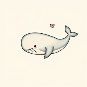Cute Whale Tattoo