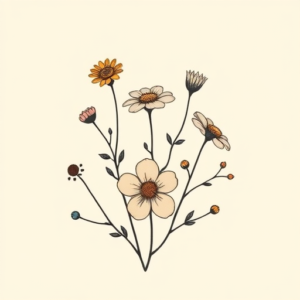 Cute Wildflower Tattoo