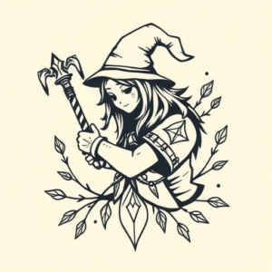 Cute Witcher Tattoo
