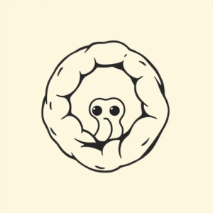 Cute Wormhole Tattoo