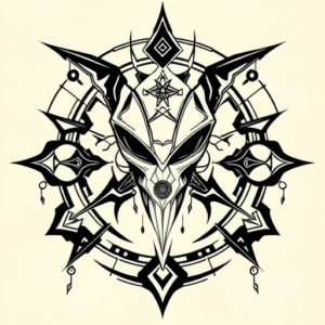 Cyber Sigilism Alien Tattoo