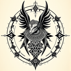 Cyber Sigilism Anubis Tattoo