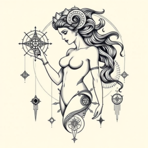 Cyber Sigilism Aphrodite Tattoo