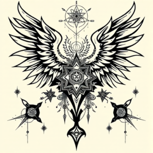Cyber Sigilism Archangel Tattoo