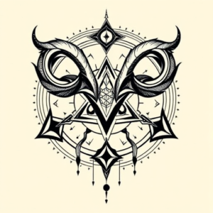 Cyber Sigilism Aries Tattoo