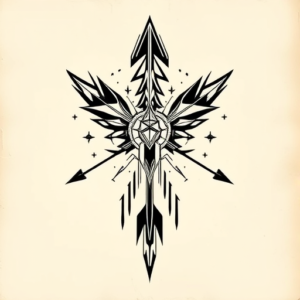 Cyber Sigilism Arrowhead Tattoo