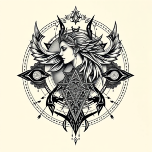 Cyber Sigilism Athena Tattoo