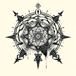 Cyber Sigilism Brain Tattoo