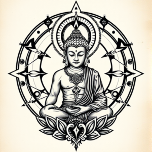 Cyber Sigilism Buddha Tattoo