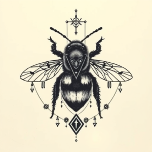 Cyber Sigilism Bumblebee Tattoo