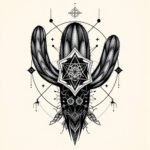 Cyber Sigilism Cactus Tattoo