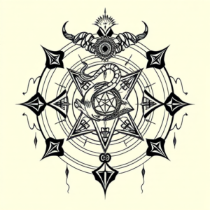 Cyber Sigilism Capricorn Tattoo