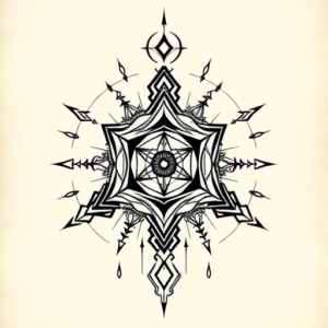 Cyber Sigilism Christmas Tattoo