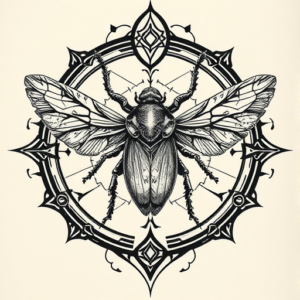 Cyber Sigilism Cicada Tattoo