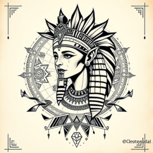 Cyber Sigilism Cleopatra Tattoo
