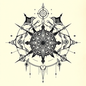 Cyber Sigilism Cloud Tattoo