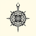 Cyber Sigilism Compass Tattoo