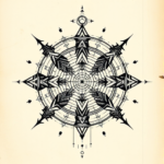 Cyber Sigilism Coordinates Tattoo