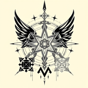 Cyber Sigilism Cowboy Tattoo