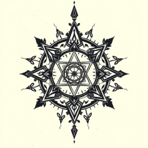 Cyber Sigilism Crochet Tattoo