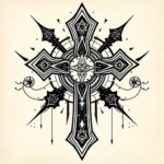 Cyber Sigilism Cross Tattoo