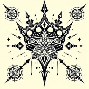 Cyber Sigilism Crown Tattoo