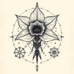 Cyber Sigilism Daffodil Tattoo