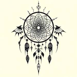 Cyber Sigilism Dreamcatcher Tattoo